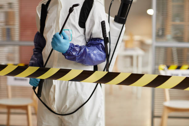 Professional Sewage Cleanup technician working in Liberty, NE